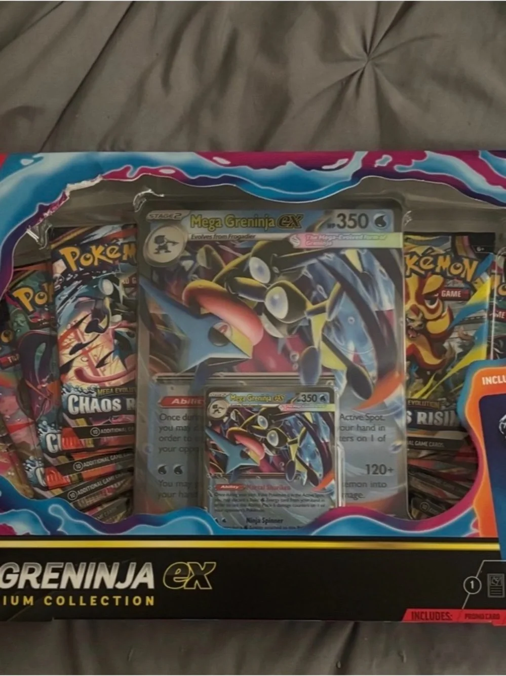Pokemon TCG Mega Evolution Mega Greninja ex premium collection box-new sealed